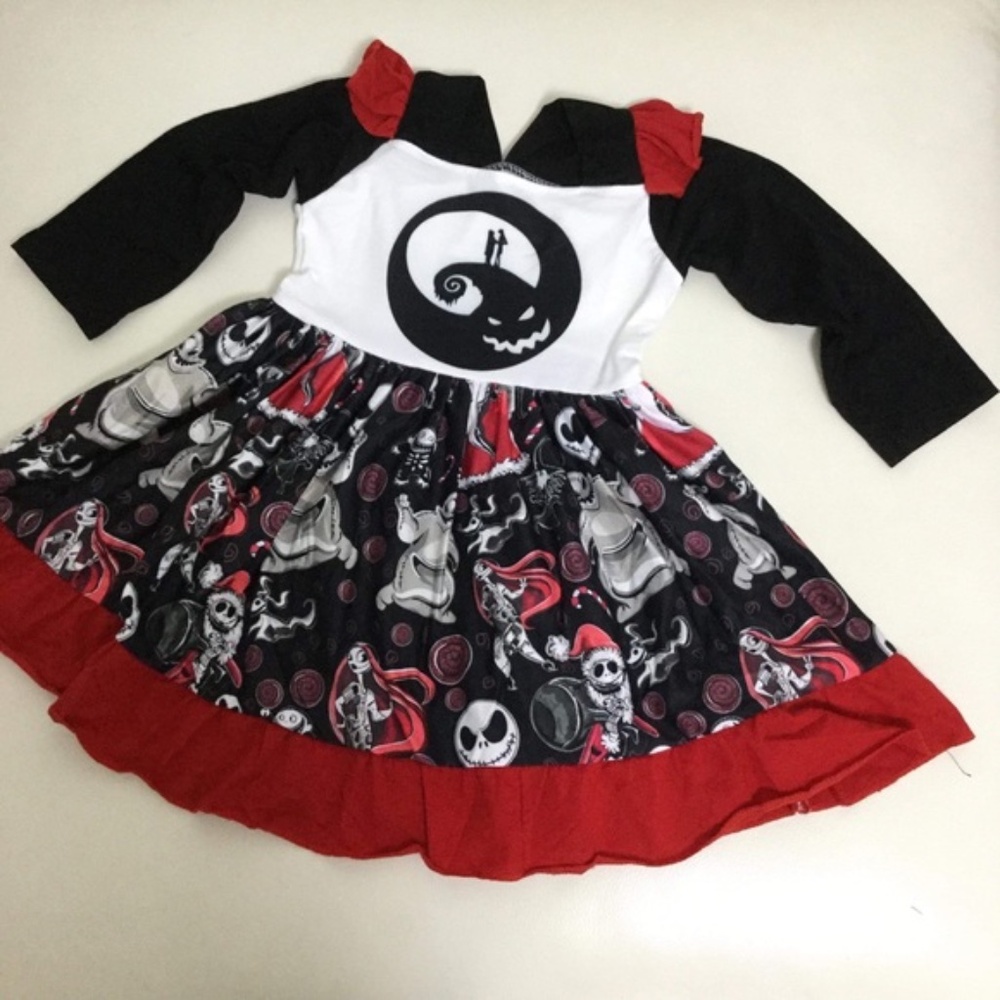 Boutique Cute Girl The Nightmare Before Christmas 🎄 Dress - Picture 6 of 6